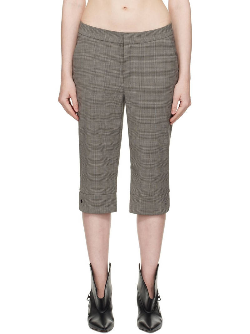 Gray Teo Capri Trousers 1
