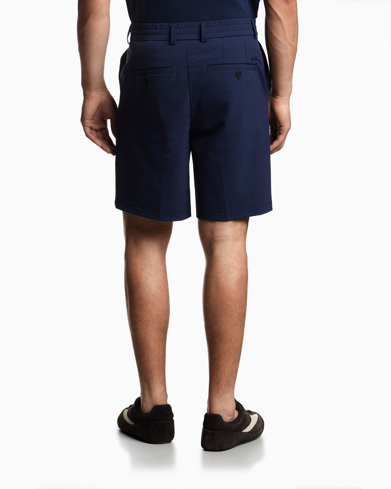 SEERSUCKER NYLON CHINO-STYLE BERMUDA SHORTS - 3