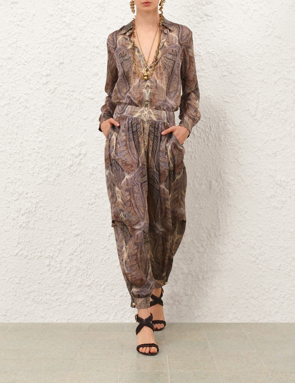 HYPNOTIC SILK HAREM PANT - 2