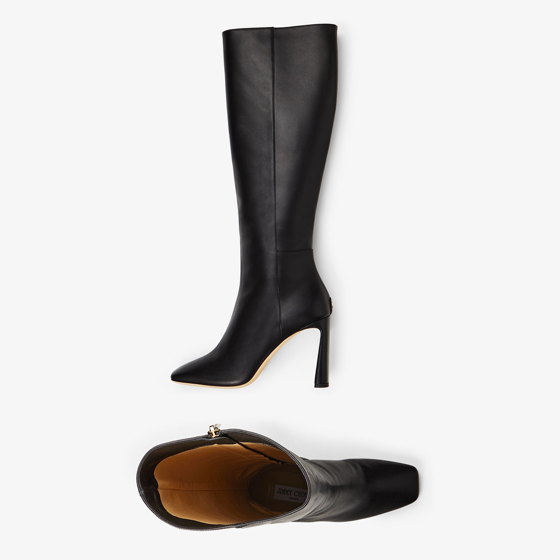 Kinsey 95
Black Calf Leather Knee-High Boots - 5