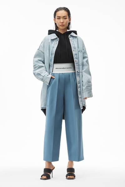 Alexander Wang CARROT LEG TROUSER IN COTTON TAILORING outlook