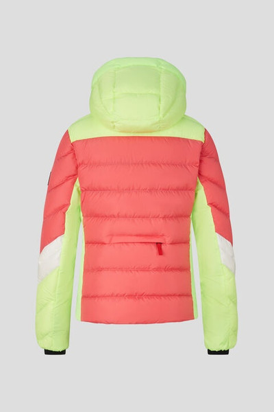 BOGNER Farina Down ski jacket in Pink/Lime outlook