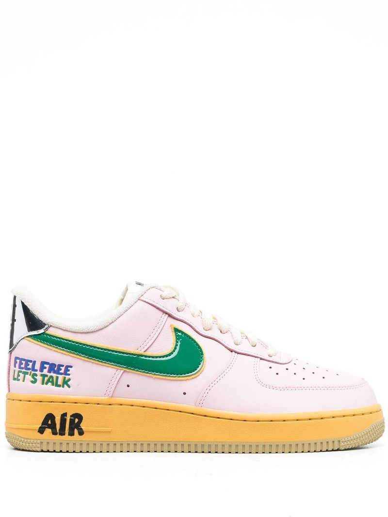 panelled low-top sneakers - 1