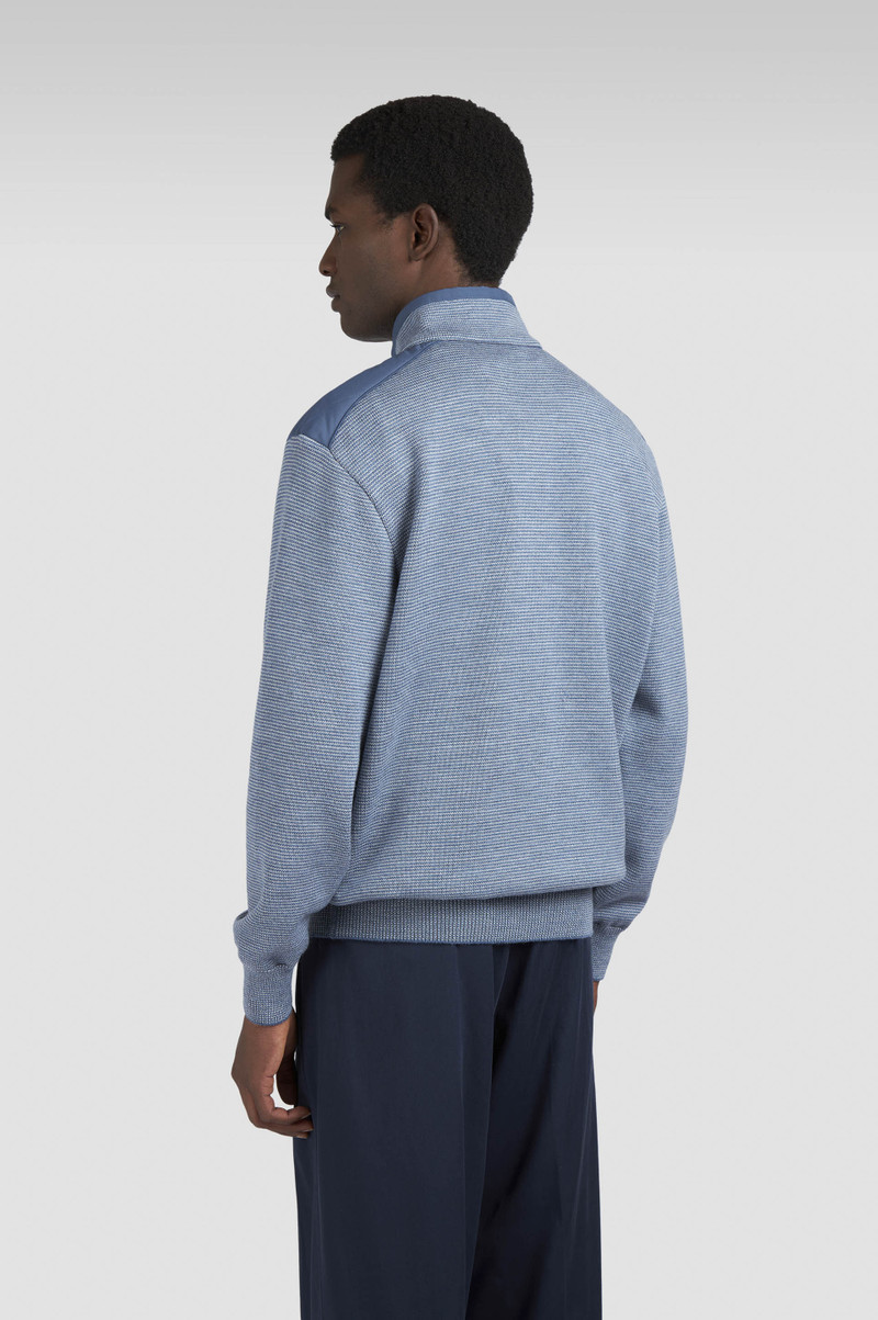 SOFT COOL TOUCH WOOL HALF ZIP SWEATER WITH TYPHOON® PLATINUM DETAILS 3