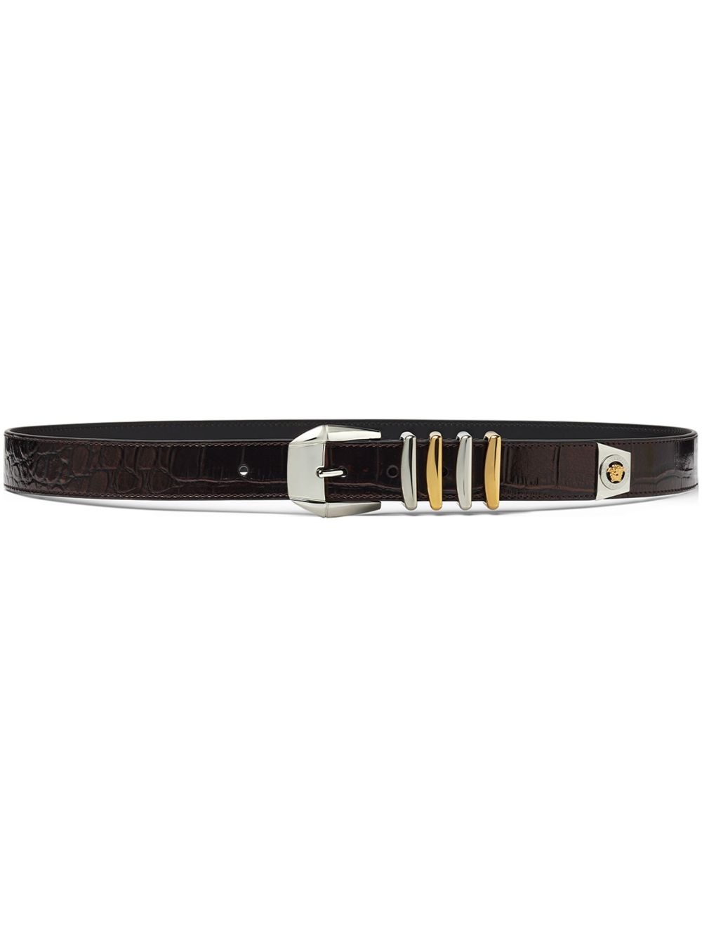 croc-embossed belt - 1