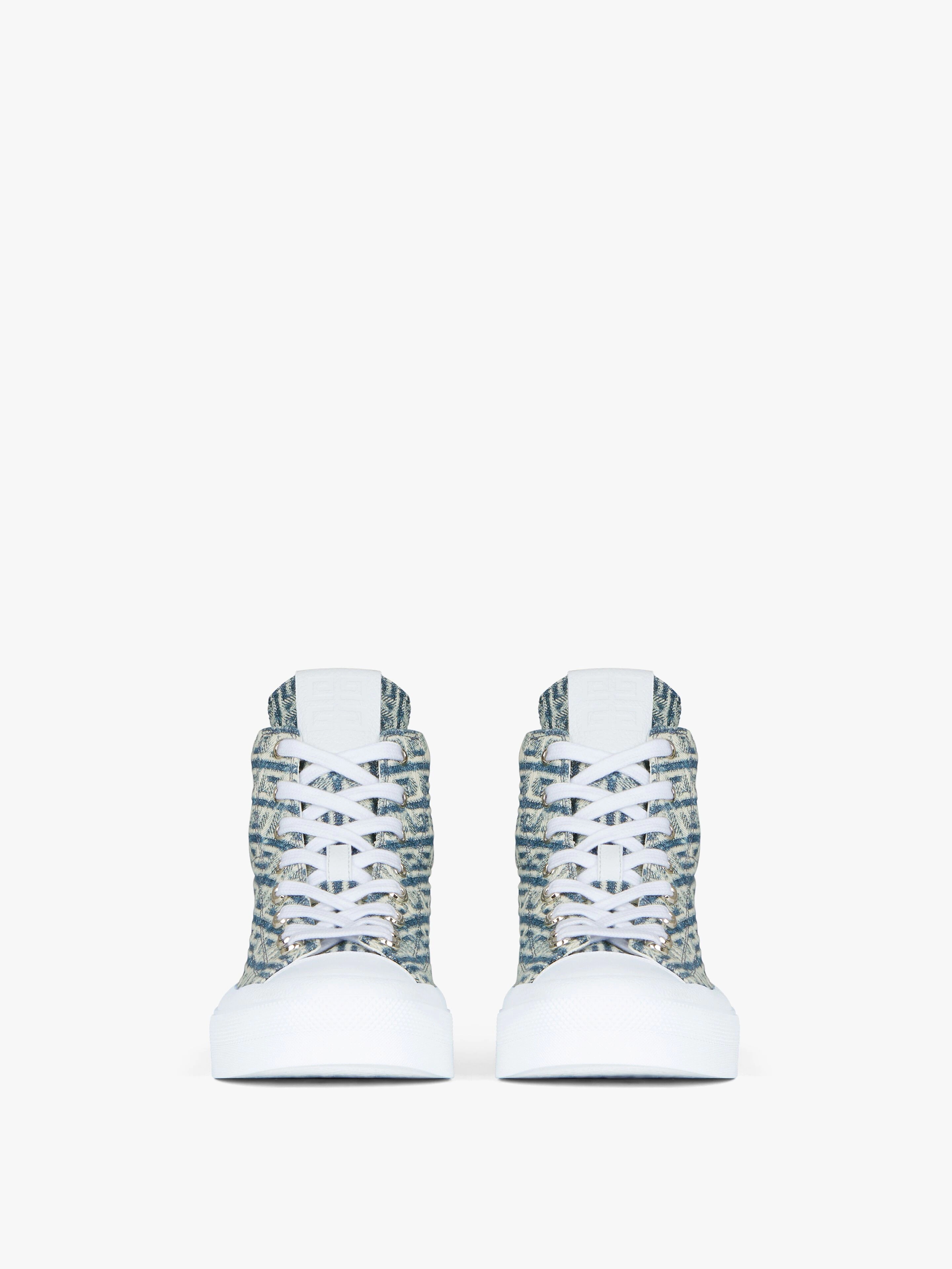CITY HIGH-TOP SNEAKERS IN 4G JACQUARD - 2