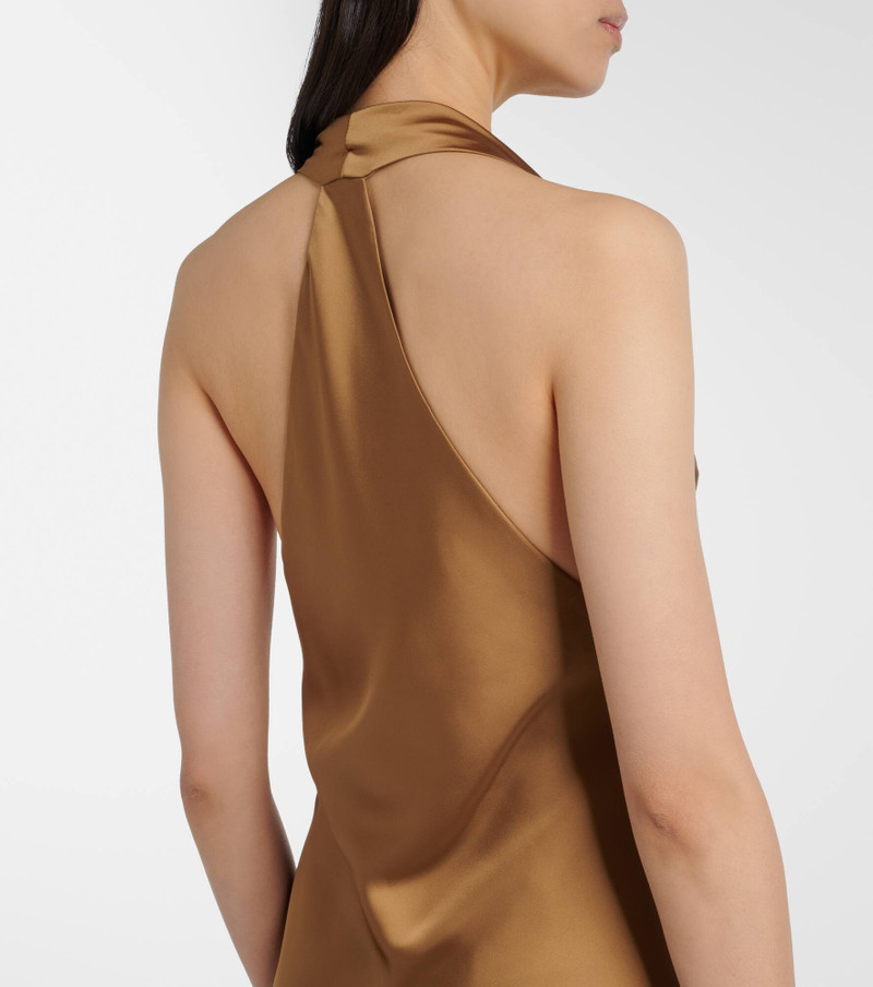Halterneck satin gown 6