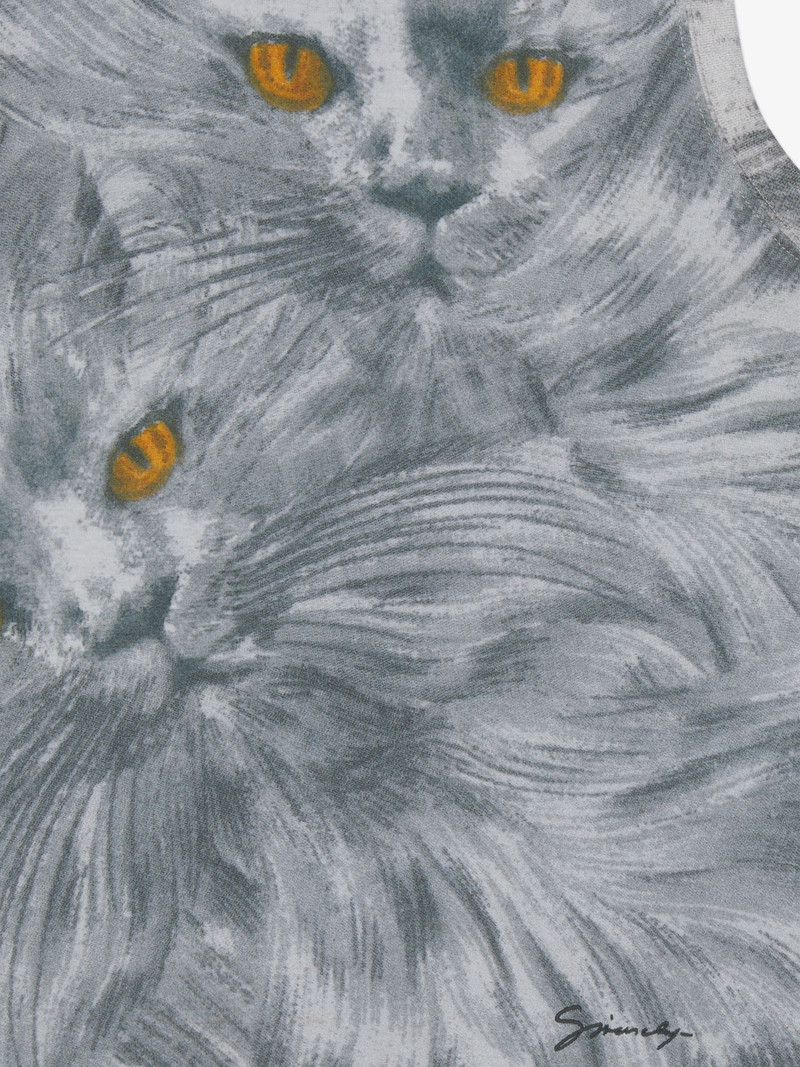 PRINTED CAT TANK TOP IN COTTON 5