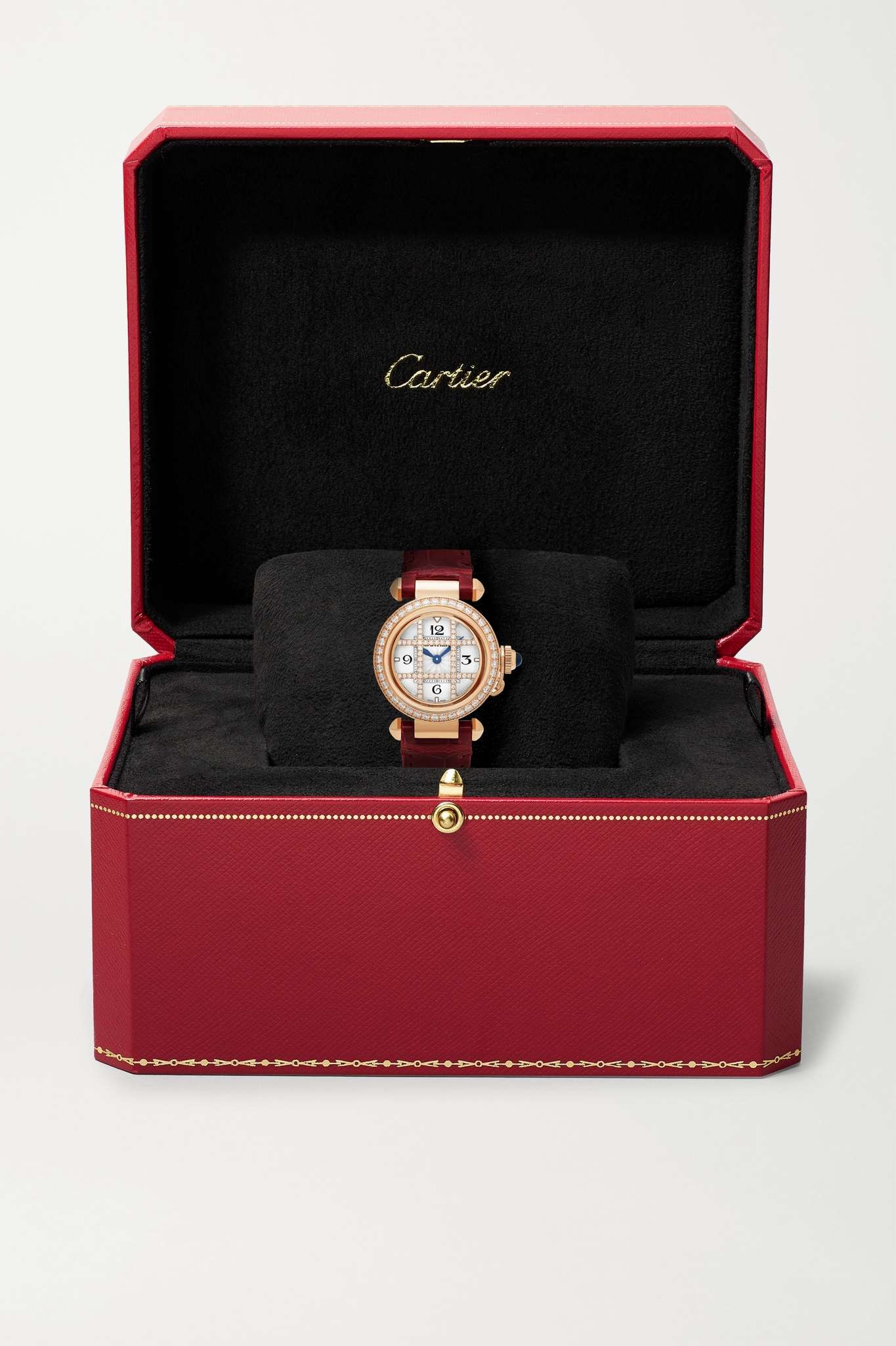 Pasha de Cartier Quartz 30mm 18-karat rose gold and diamond watch - 7