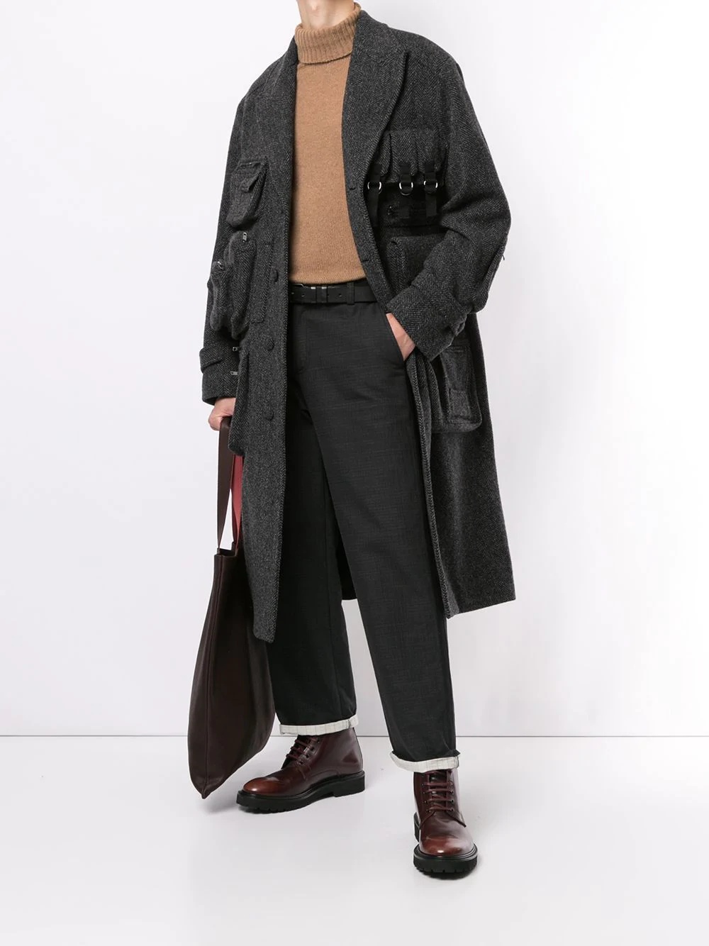 long-length tailored coat - 2