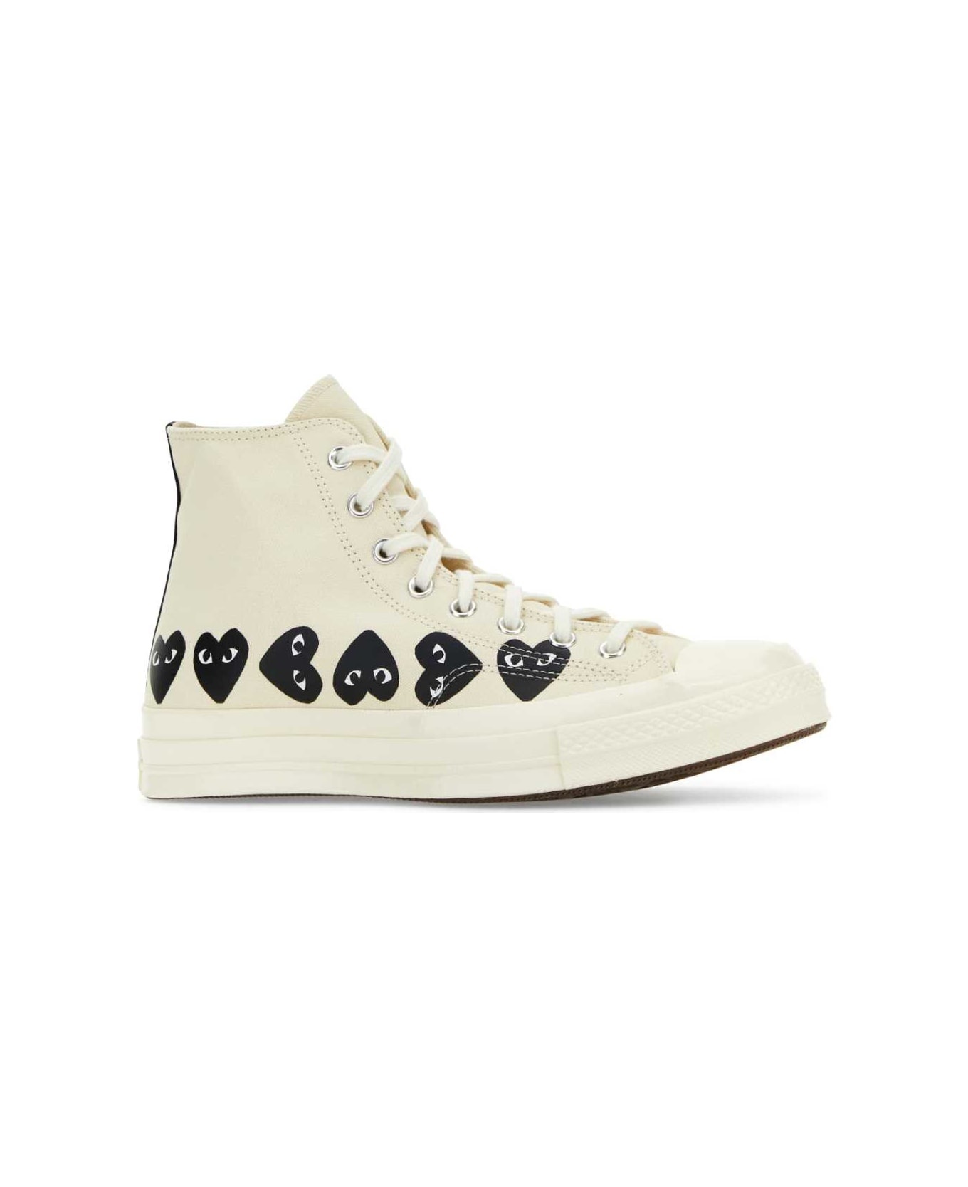 Ivory Canvas Comme Des Garã§ons X Converse Sneakers - 2