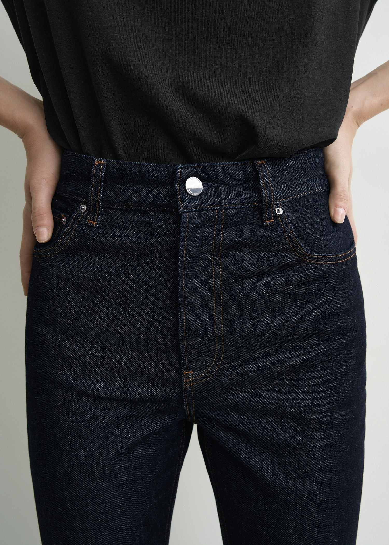 High slim denim rinsed blue - 5