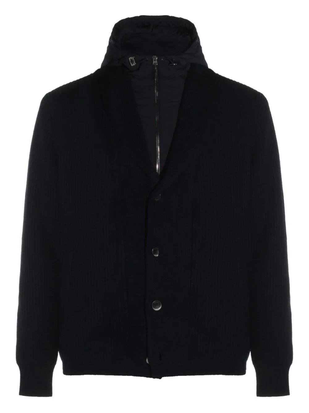 ribbed wool jacket - 1