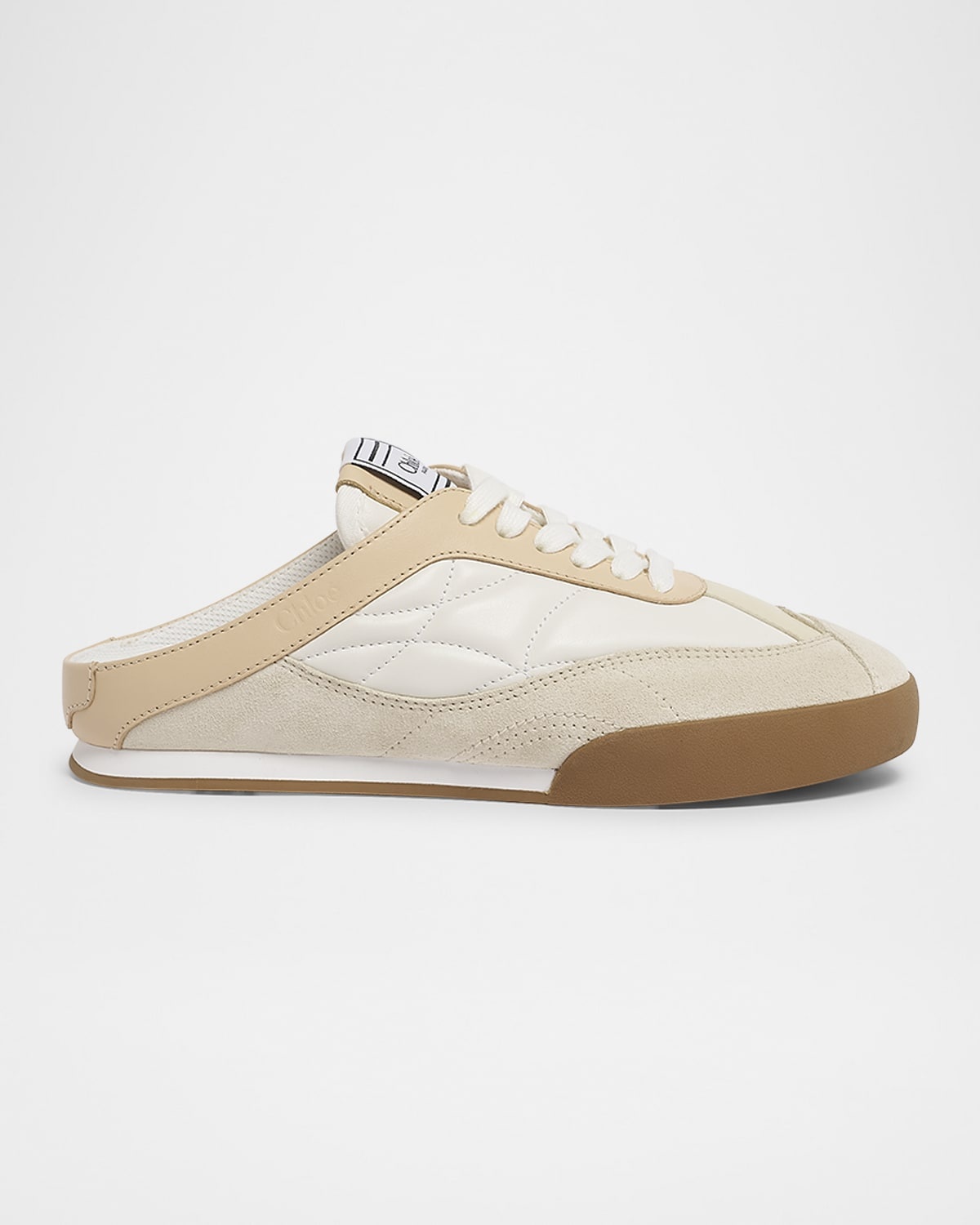 Kick Smooth Leather and Suede Sneaker Mules - 1