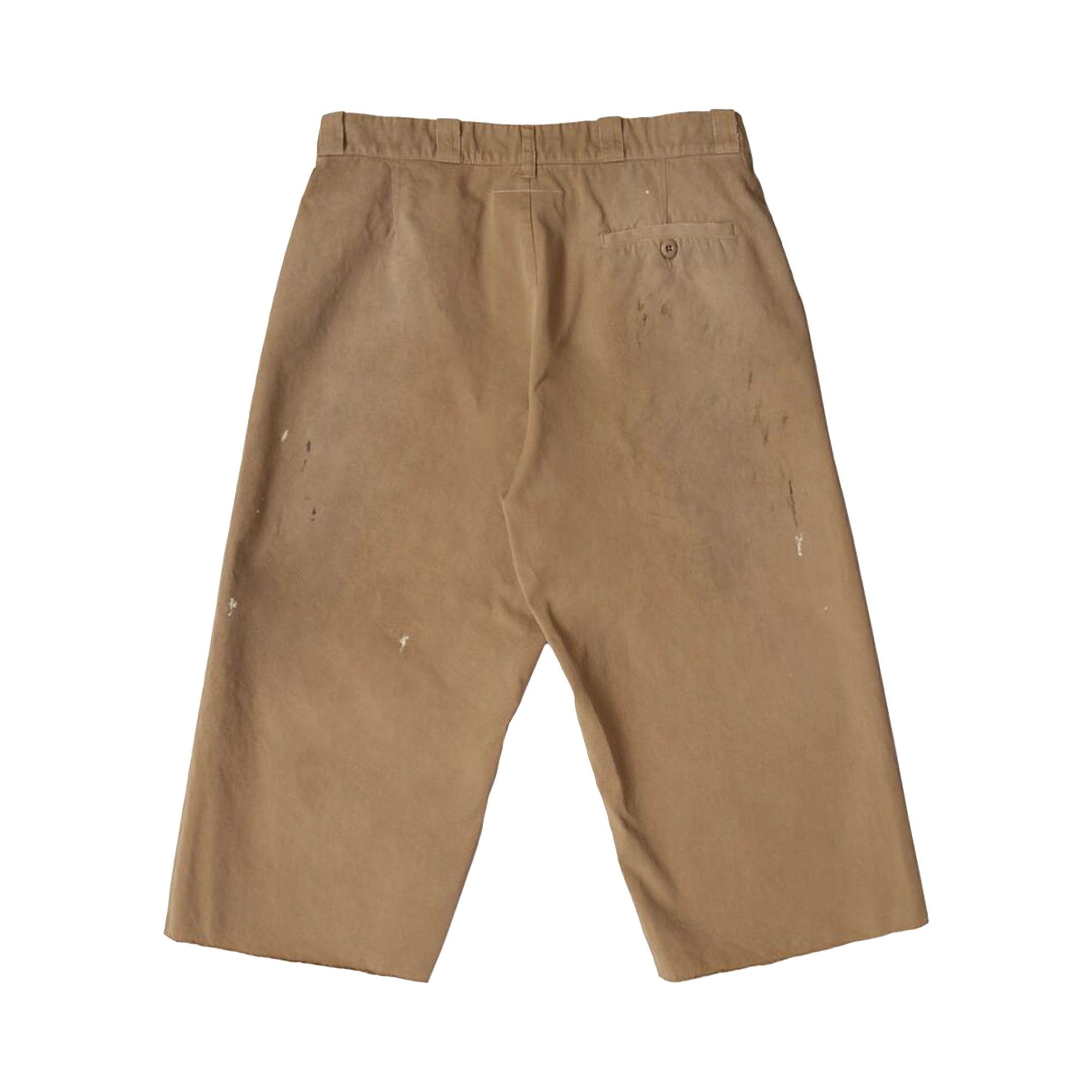 MM6 Maison Margiela Paint Splatter Skater Shorts 'Natural' - 2