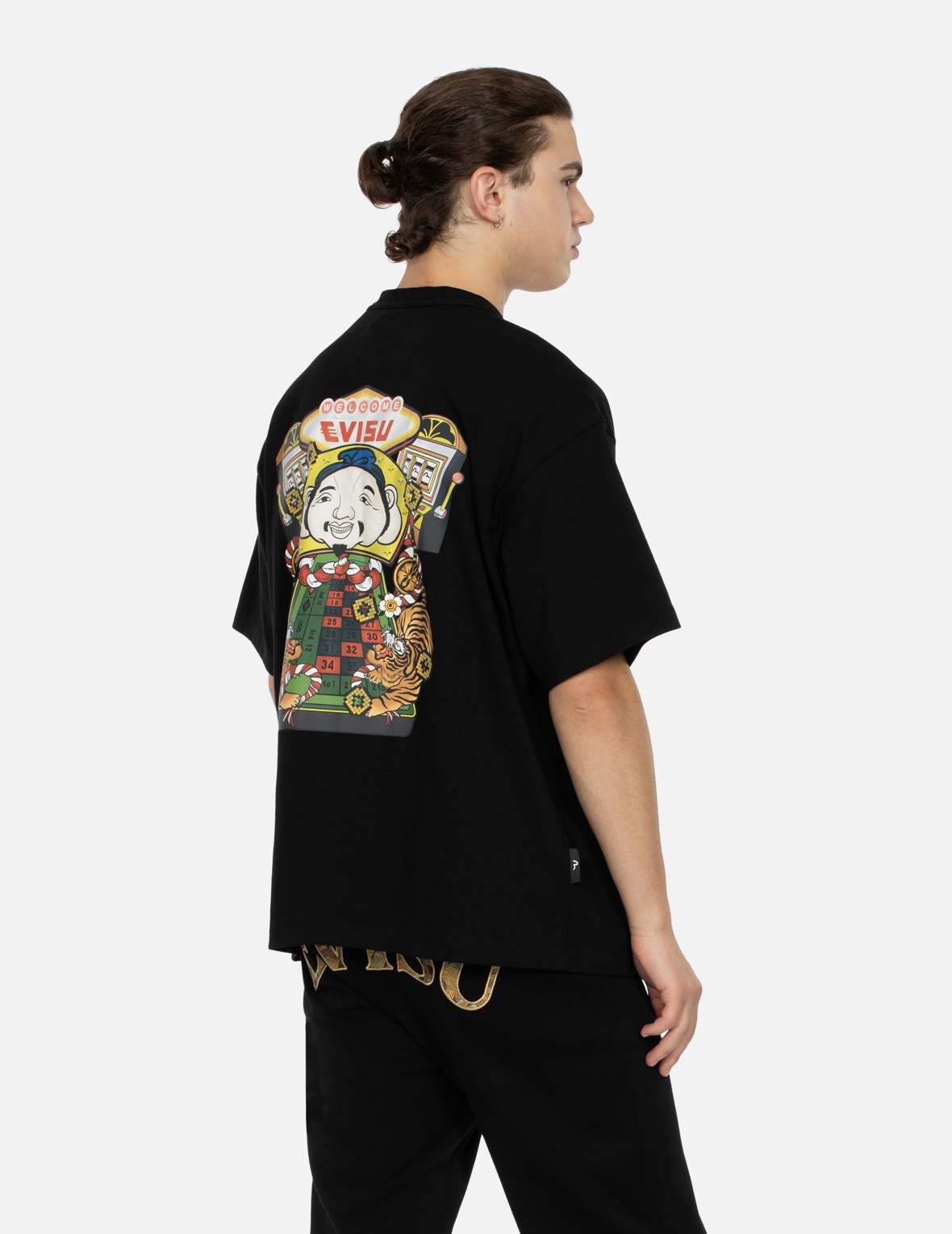 LUCKY SLOT MACHINE PRINT LOOSE FIT T-SHIRT - 6