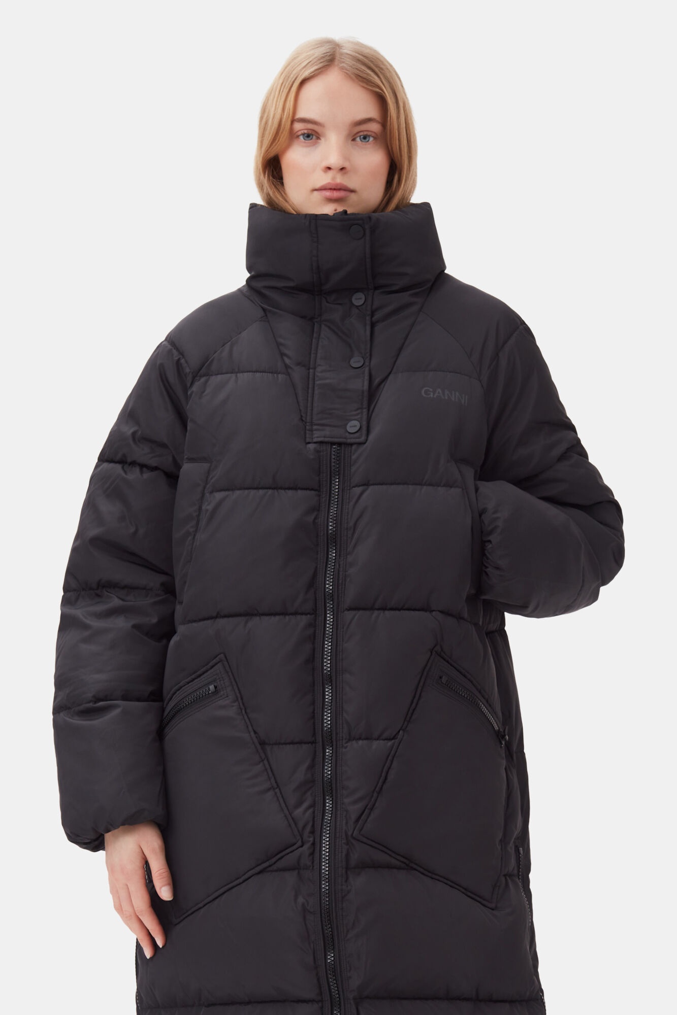 BLACK TECH PUFFER COAT - 3