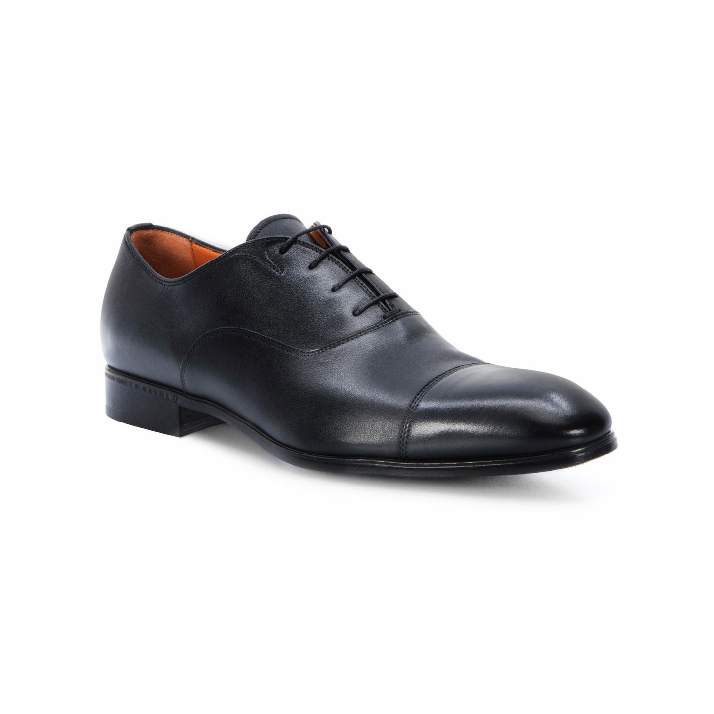 Men's black leather Oxford shoe - 2