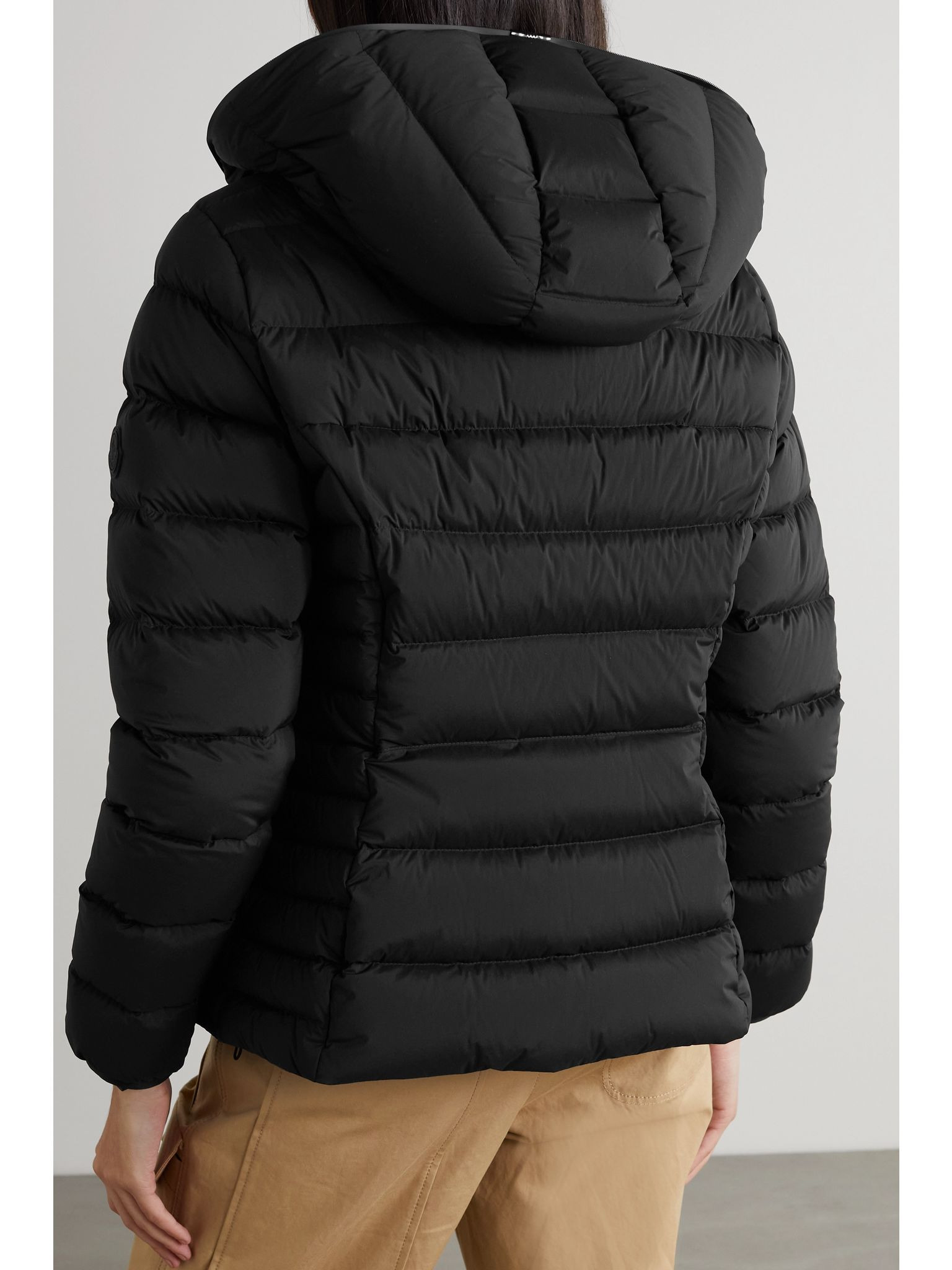 Herbe hooded quilted shell down jacket Black - 4