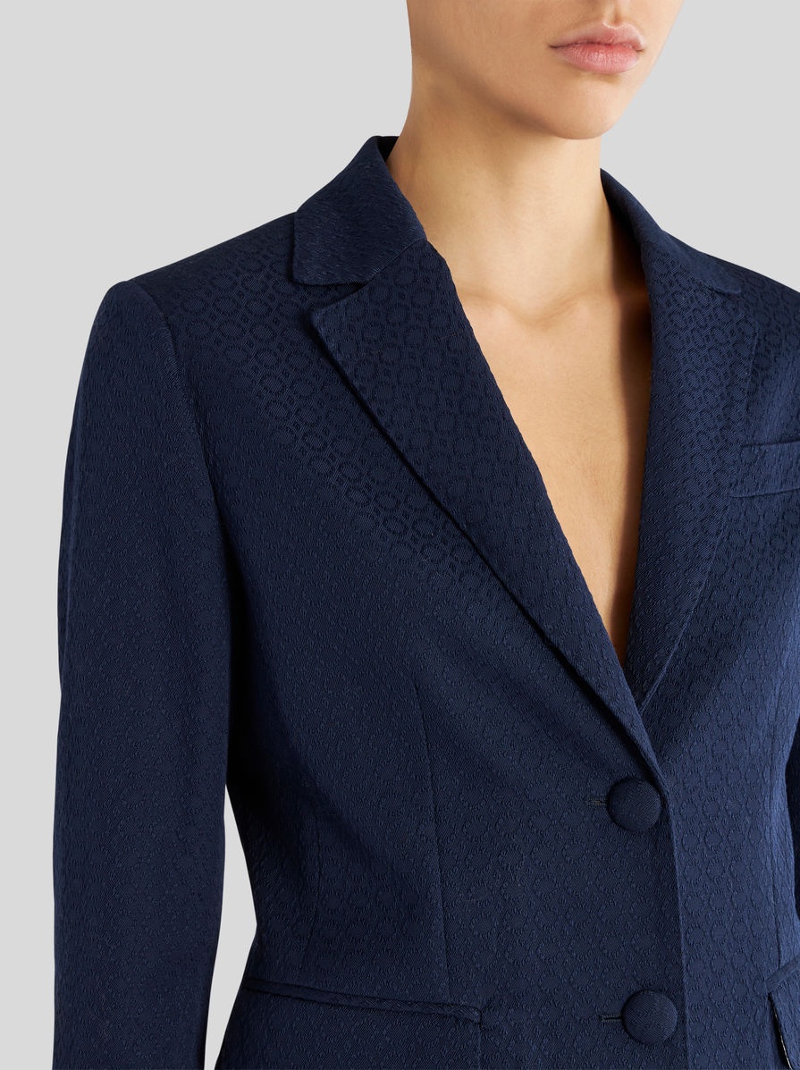 COTTON JACKET WITH STRIPED LINING - 2