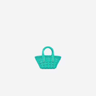 BALENCIAGA Women's Bistro Xxs Basket With Strap in Green outlook