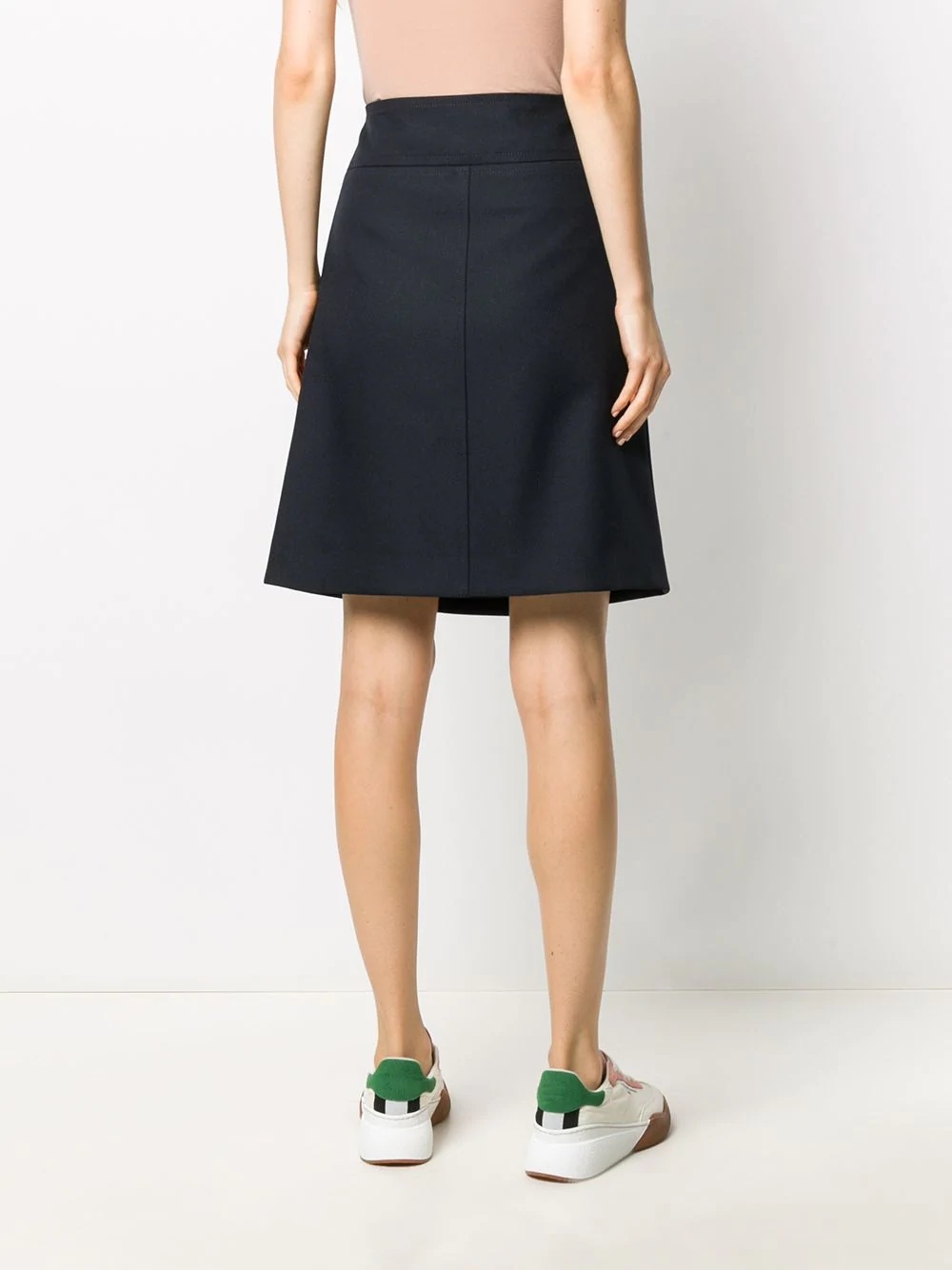 A-line buttoned skirt - 4