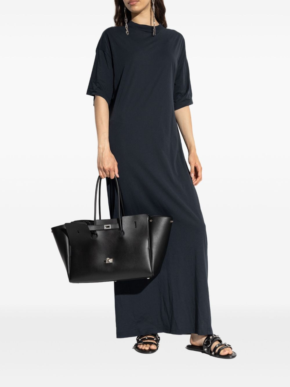 short-sleeve maxi dress - 2
