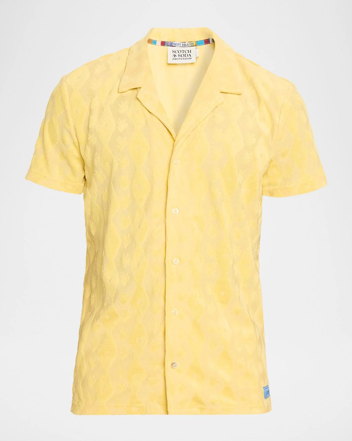 Men's Terry Jacquard Short-Sleeve Shirt - 1