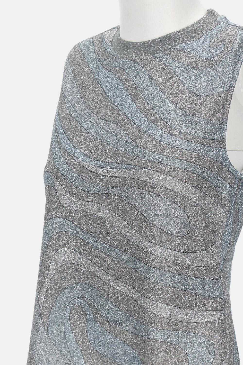 Sleeveless Top in Lame Jersey - 3