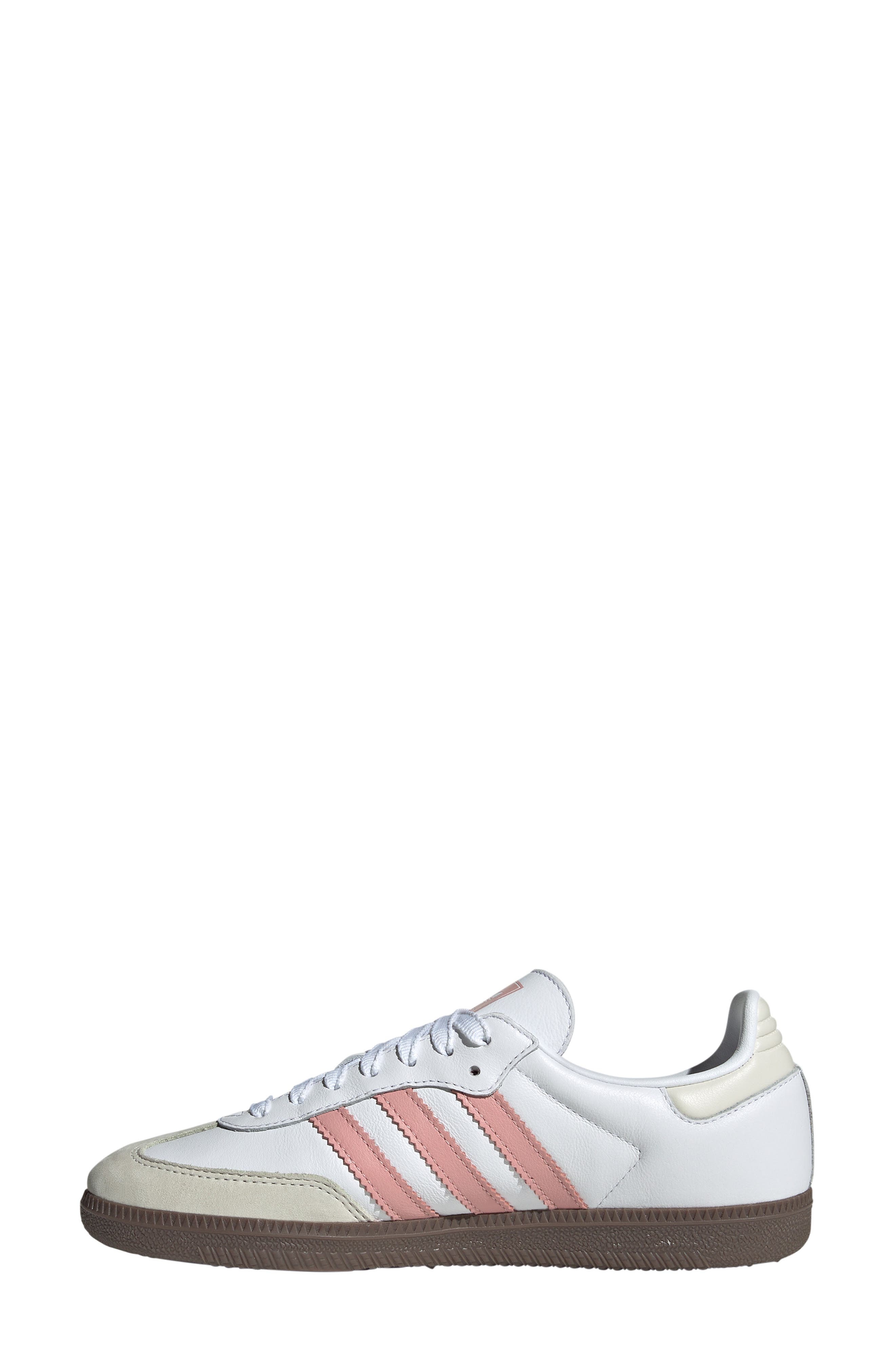 adidas Samba OG Sneaker in White/Wonder Mauve/Off White at Nordstrom - 6