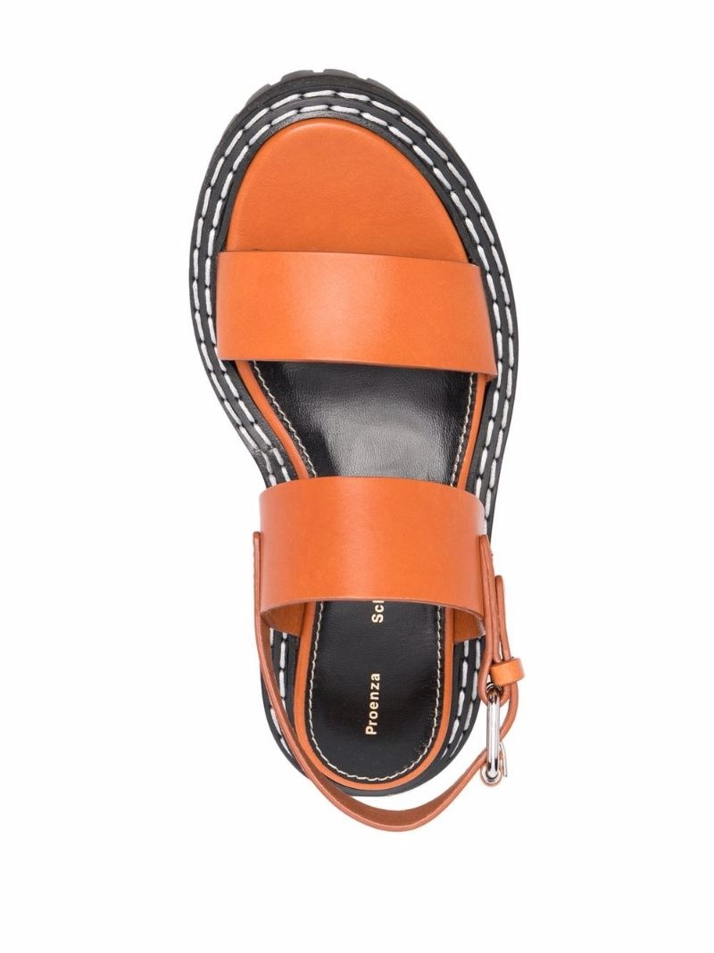 lug-sole leather sandals - 4