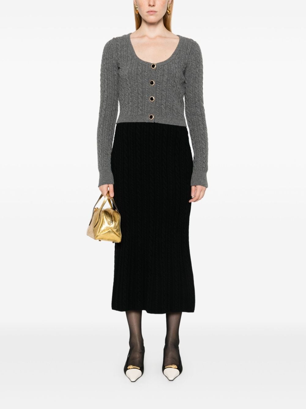 knitted wool maxi skirt - 2