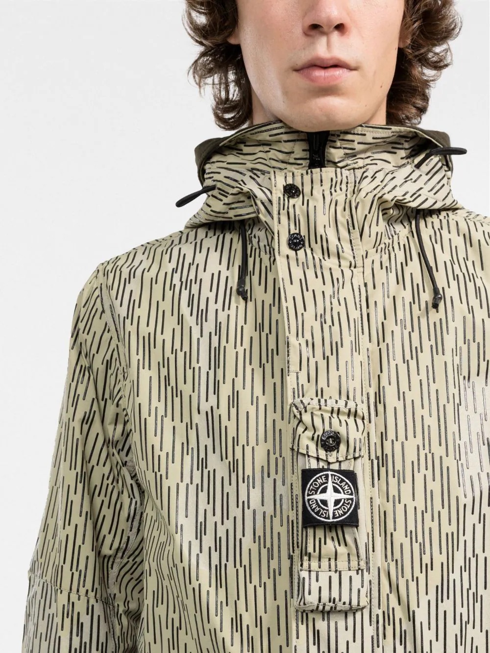 Rain Camo print layered parka - 5