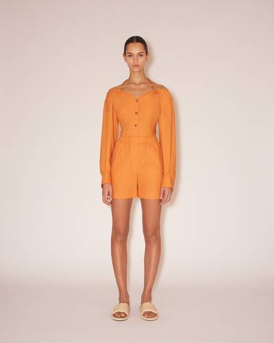 Nanushka MEGAN - Light poplin shorts - Orange outlook