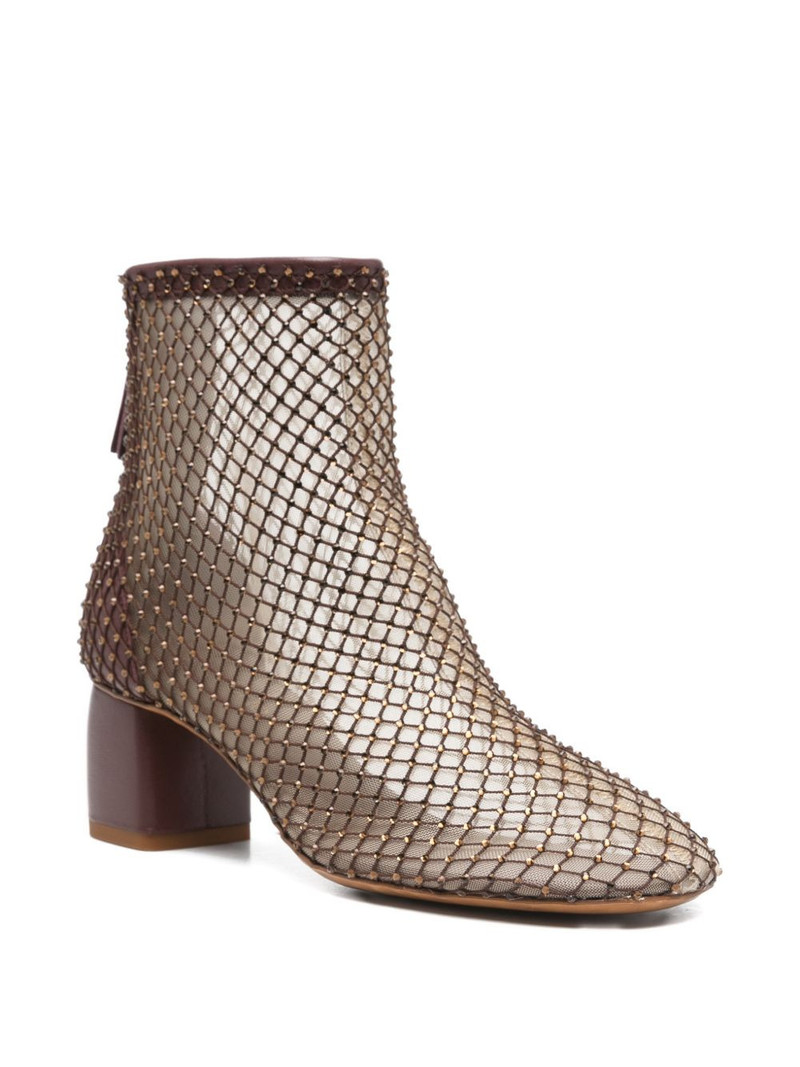 forte_forte My Alma studded-net ankle boots outlook
