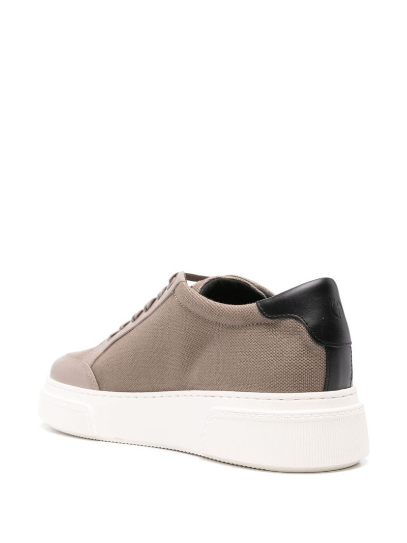 lace-up canvas sneakers 3