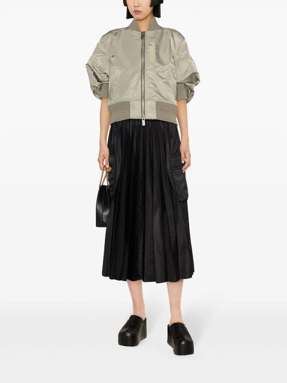 21AW Nylon Twill Blouson 【2】 sacai Nylon Twill Blouson Taupe | HAVEN