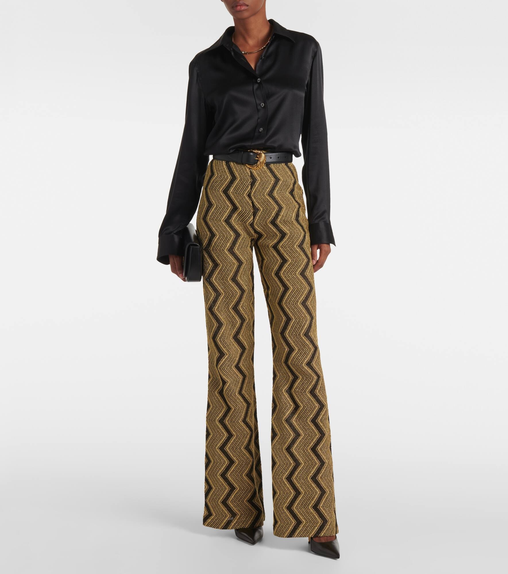 Zigzag flared pants - 2