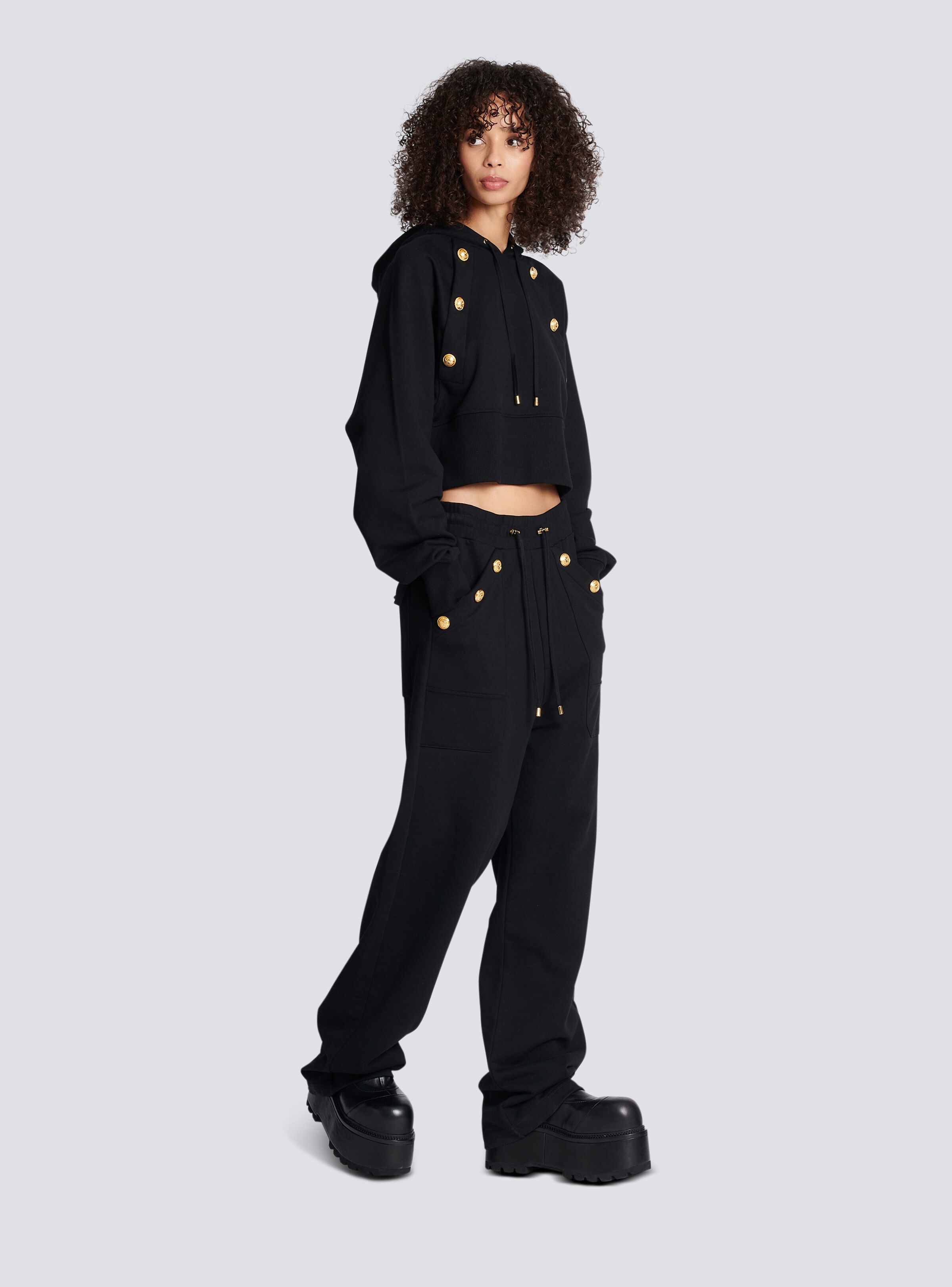 Loose-fitting jogging bottoms made from eco-responsible cotton - 3