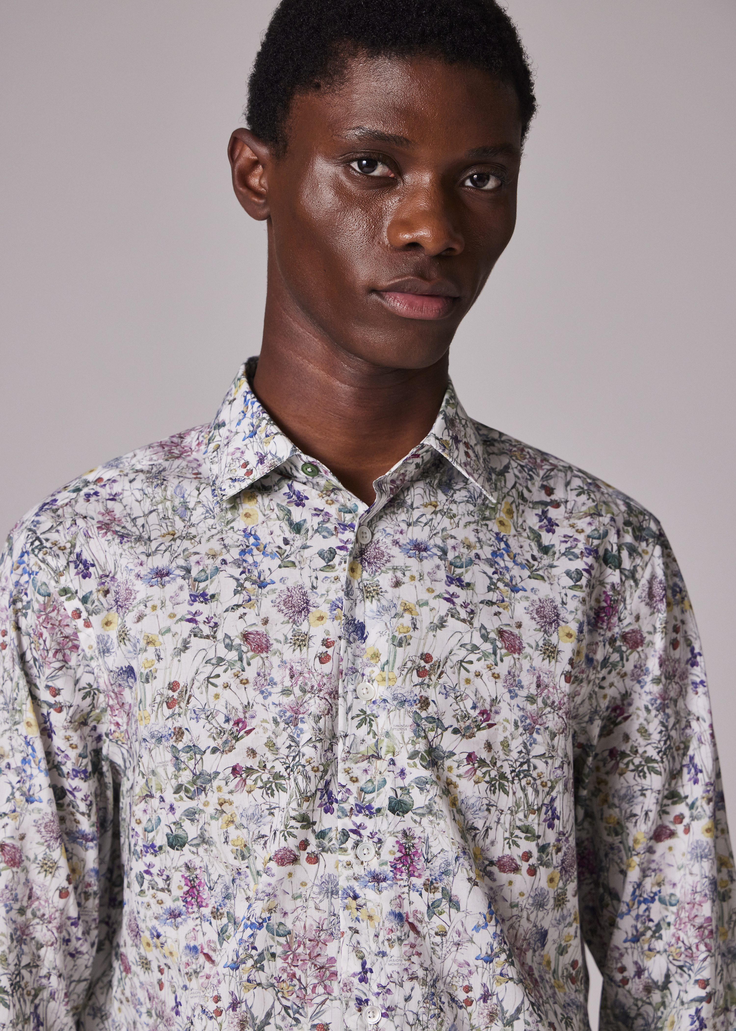 Tailored-Fit White 'Liberty Floral' Shirt - 3
