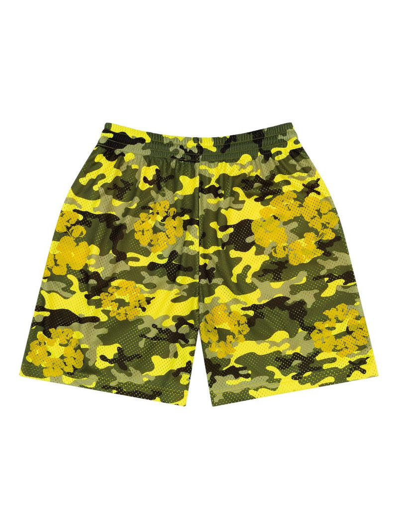 DENIM TEARS camo wreath mesh shorts outlook