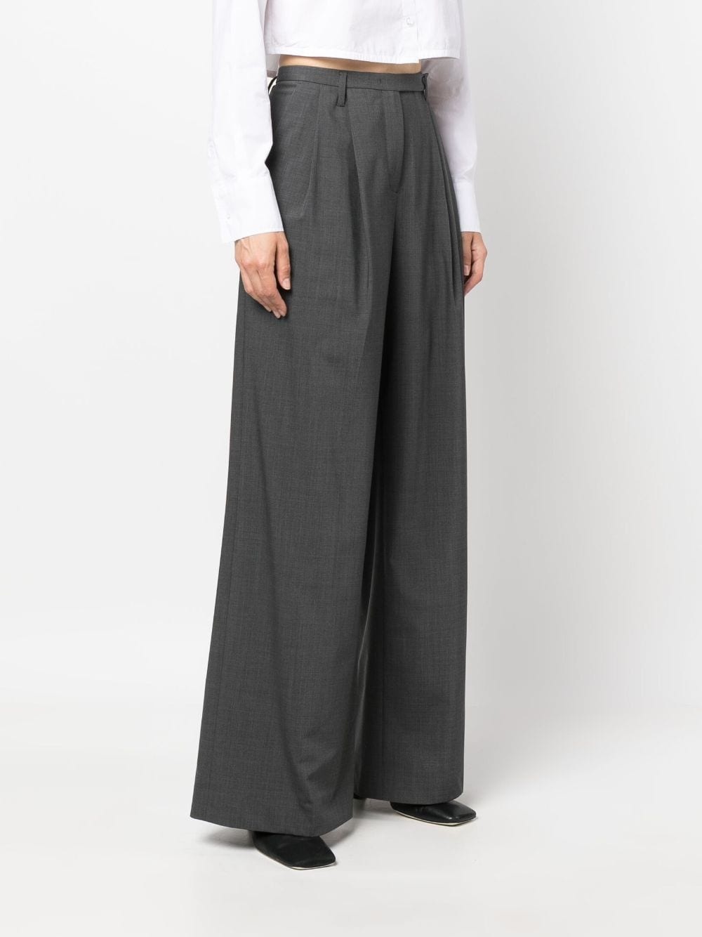 high-waisted palazzo pants - 3