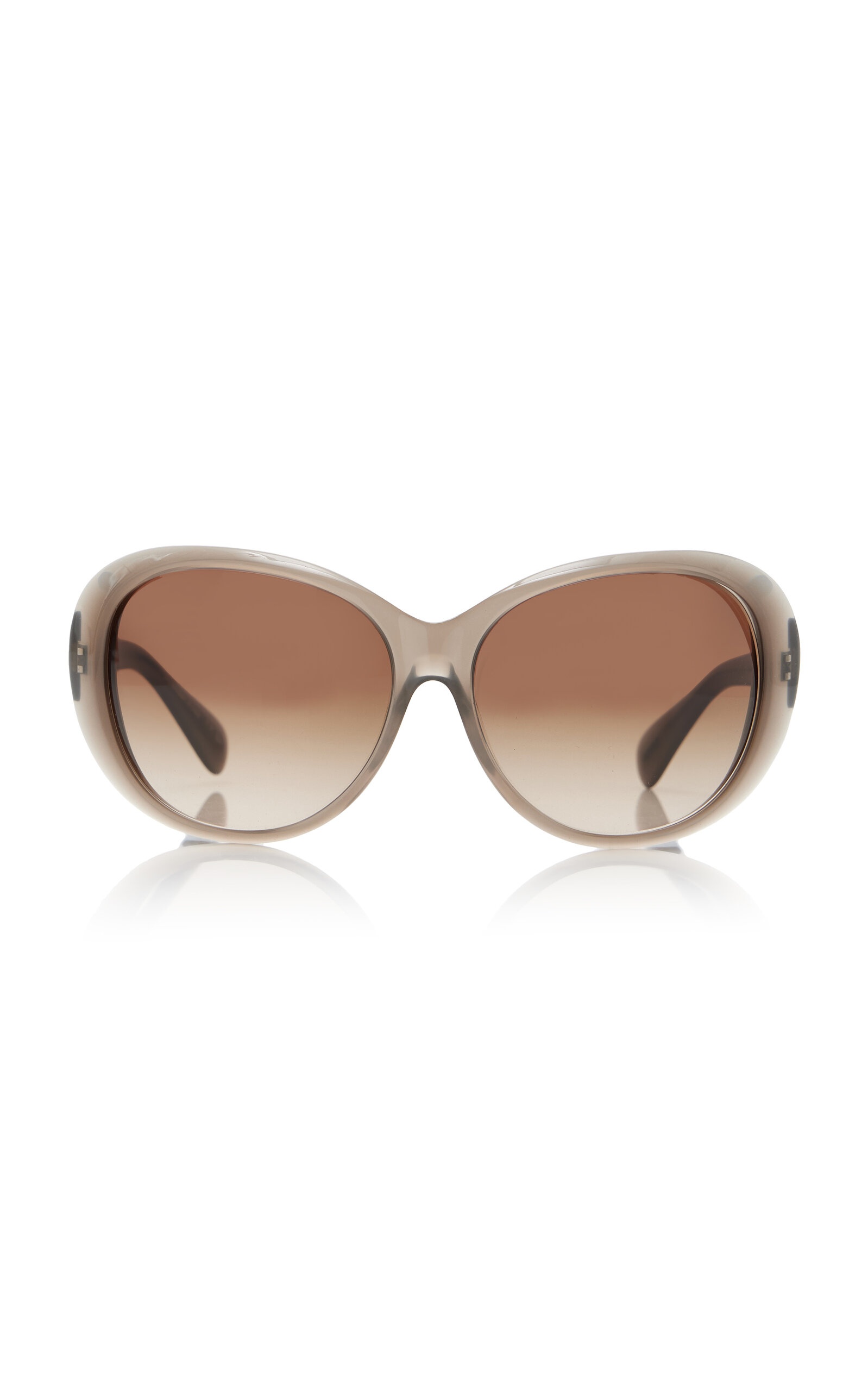 Maridan Oversized Round-Frame Acetate Sunglasses brown - 1