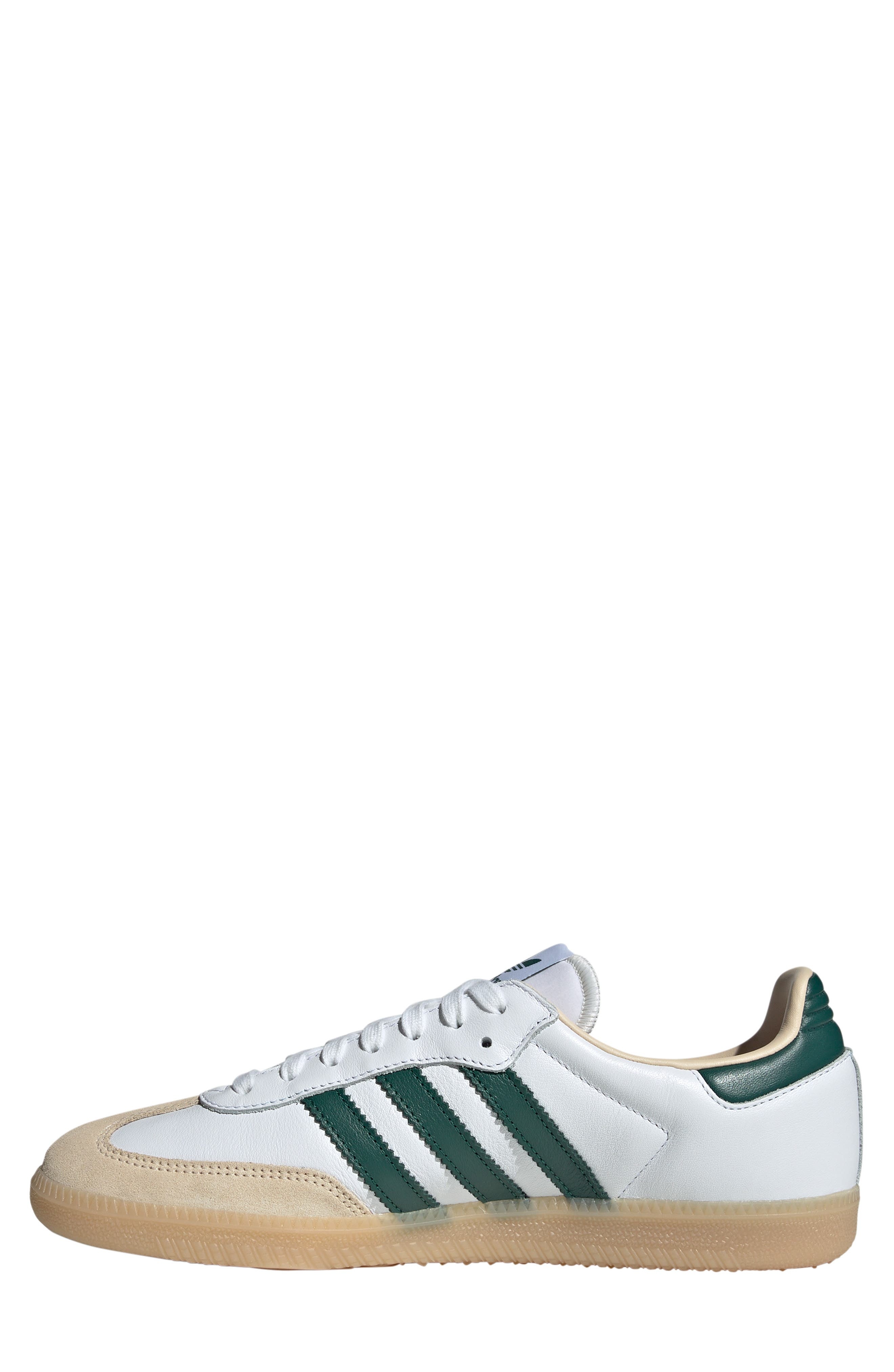adidas Samba OG Sneaker in White/green/Gum at Nordstrom - 6
