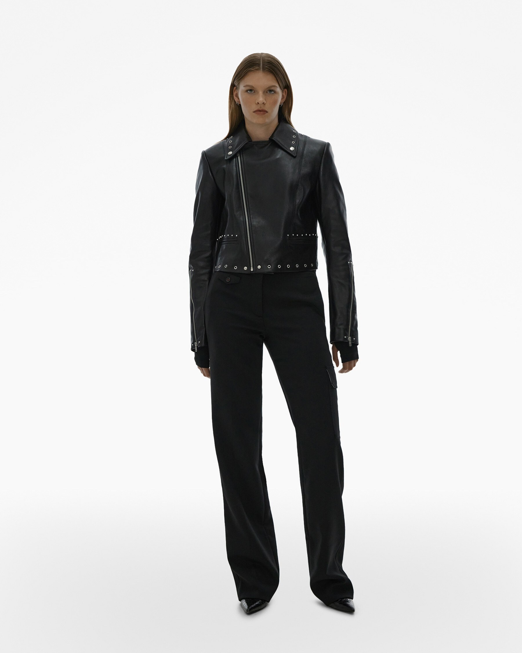 CROPPED LEATHER JACKET - 2