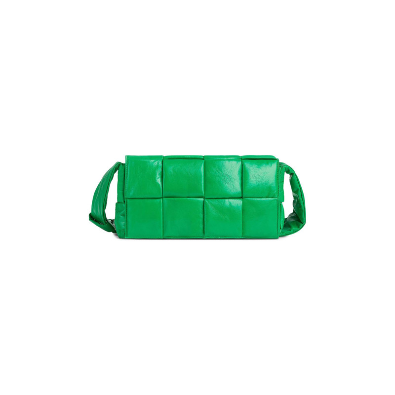 Bottega Veneta Padded Tech Parquet Cassette Bag 'Parakeet/Silver' - 1