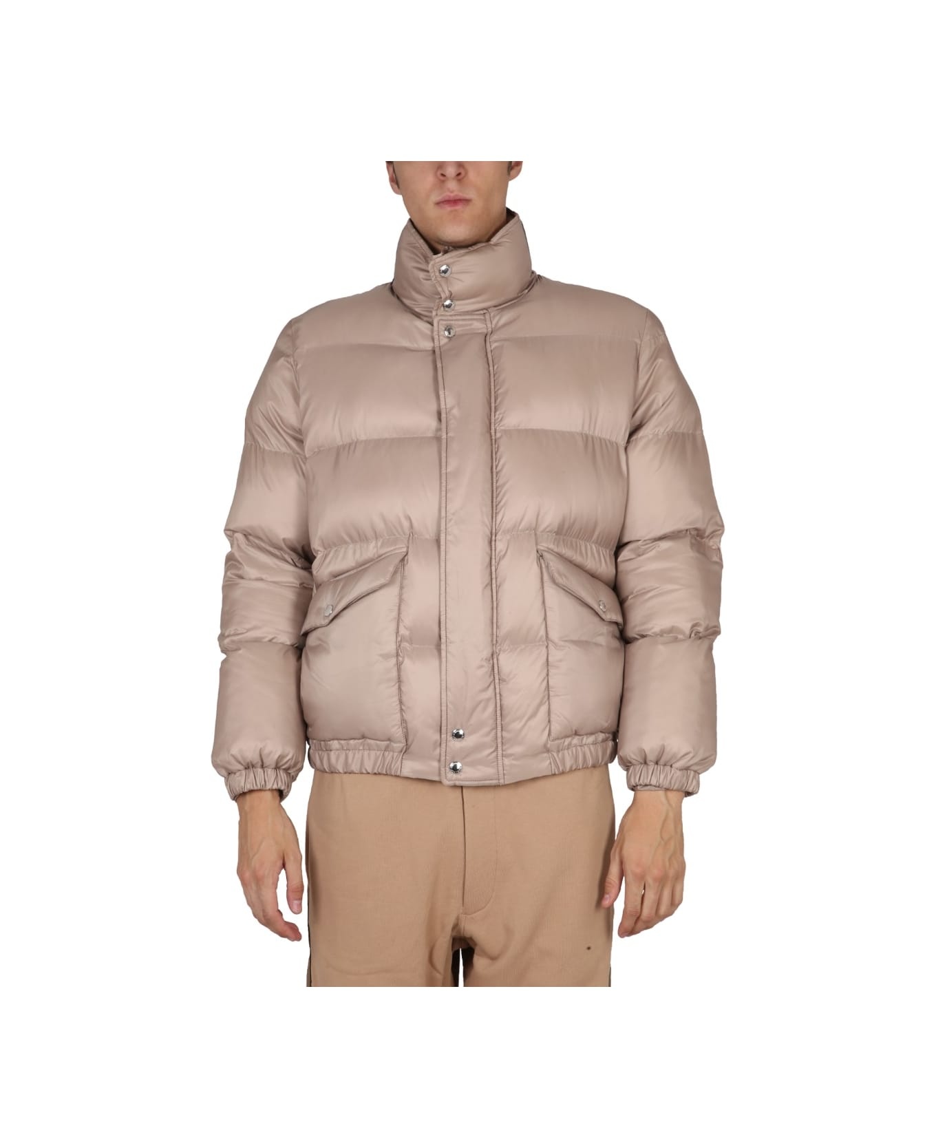 Graffiti Logo Print Down Jacket - 1