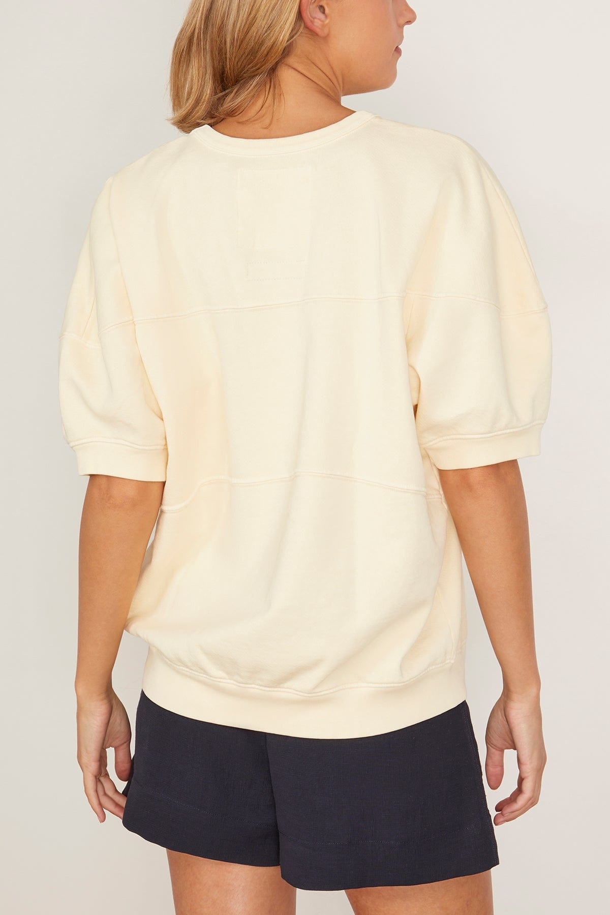 Football Sweatshirt in Meringue - 4