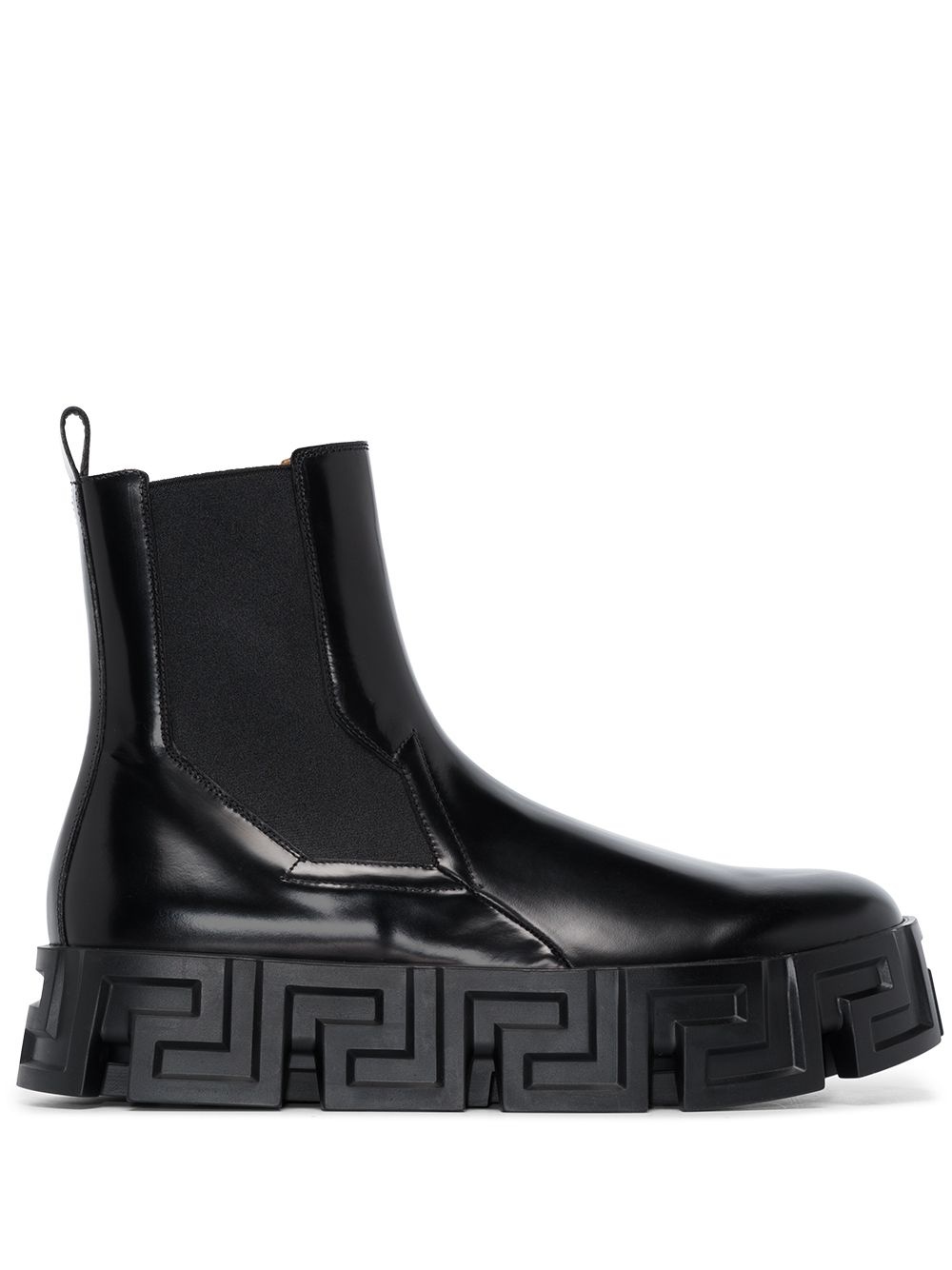 Greca Labyrinth leather Chelsea boots - 1