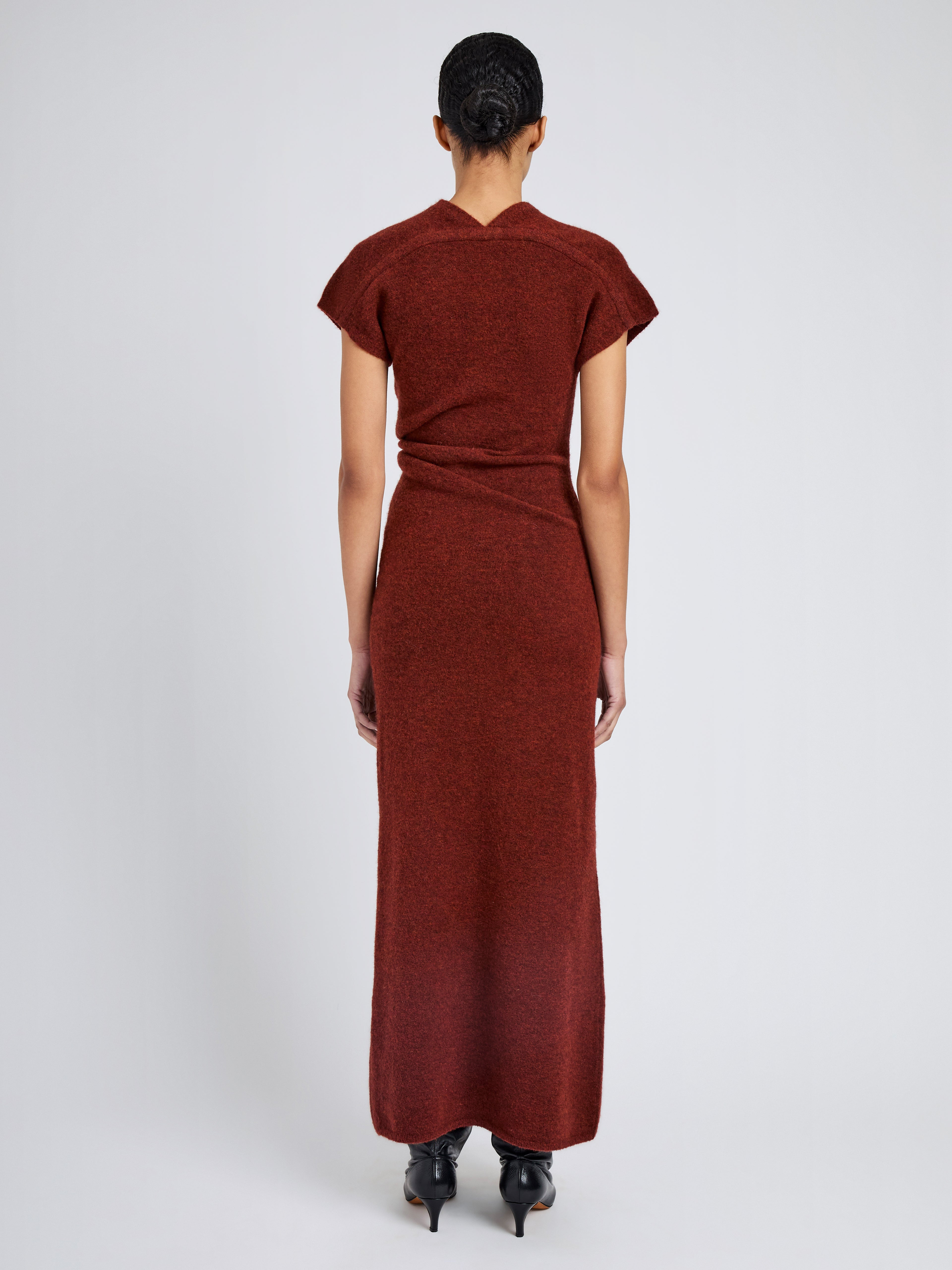Abie Dress in Clean Boiled Wool - 4